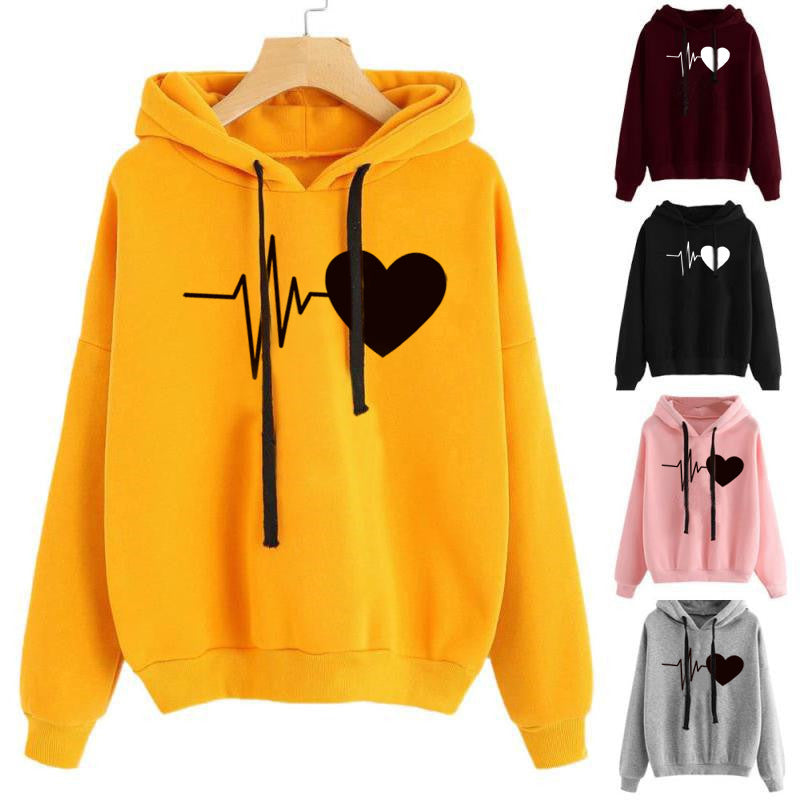 Damen Streetwear Hoodies Sweatshirt Frühling Herbst Langarm Hoodie Kleidung