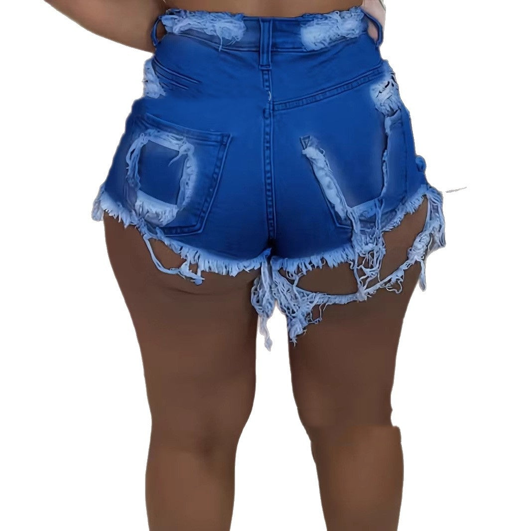 Damen-Denim-Short