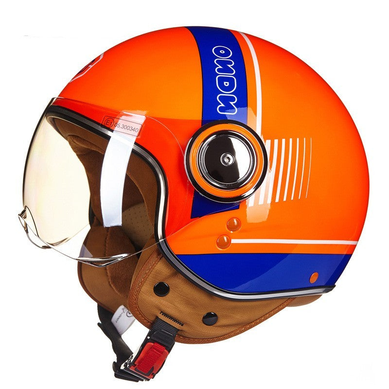 Electric scooter half helmet Lightweight, half-covered retro helmet