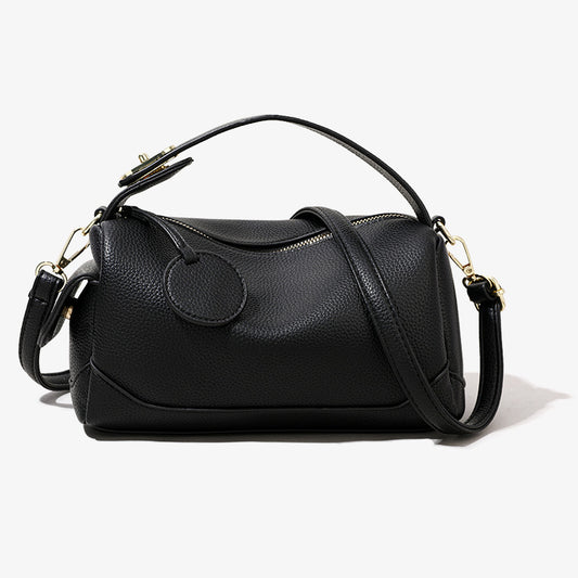 Women's Portable Shoulder Bag Soft Leather Large Capacity Pillow Bag