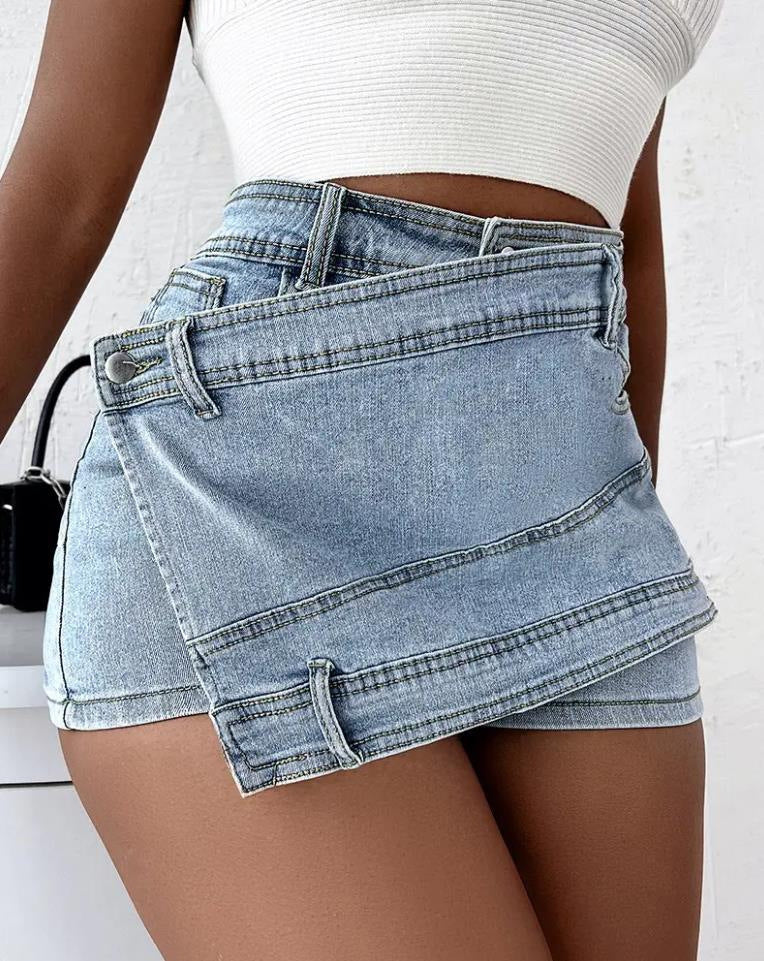 Damen Y2K Street Vintage Jeans Shorts