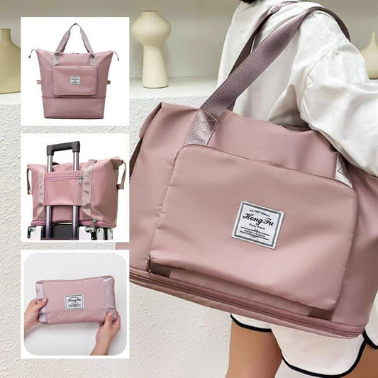 Women's Travel Bag Waterproof Large Capacity Gym Fitness Weekender Bag