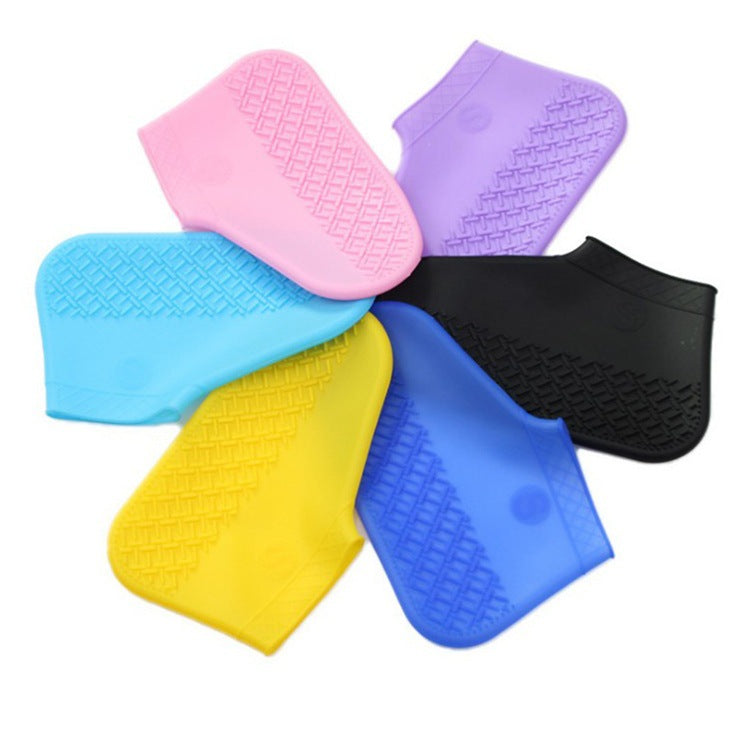 Women Men Silicone Shoe Cover Waterproof Rainproof Anti-slip Sleeve