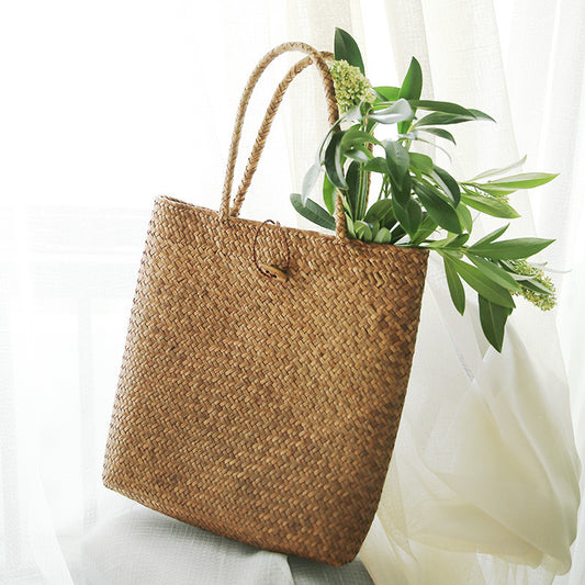 Bamboo-Hand-woven bamboo shoulder bag