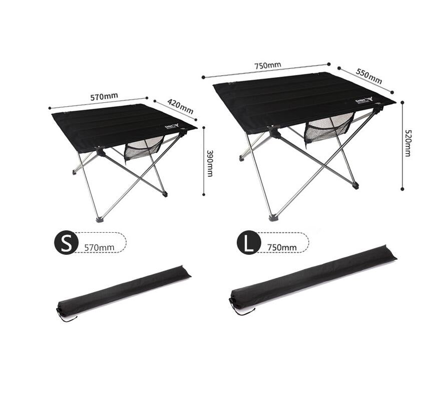 Camping small folding table aviation lightweight aluminum alloy portable picnic table