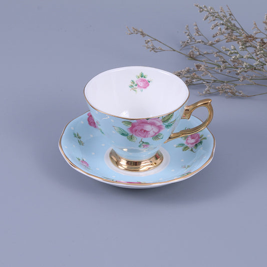 Bone China Coffee Cup With Saucer Afternoon Tea Set