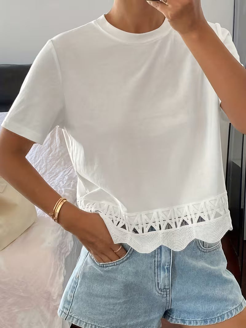 Damen Kurzarmshirt, trendig- spontan