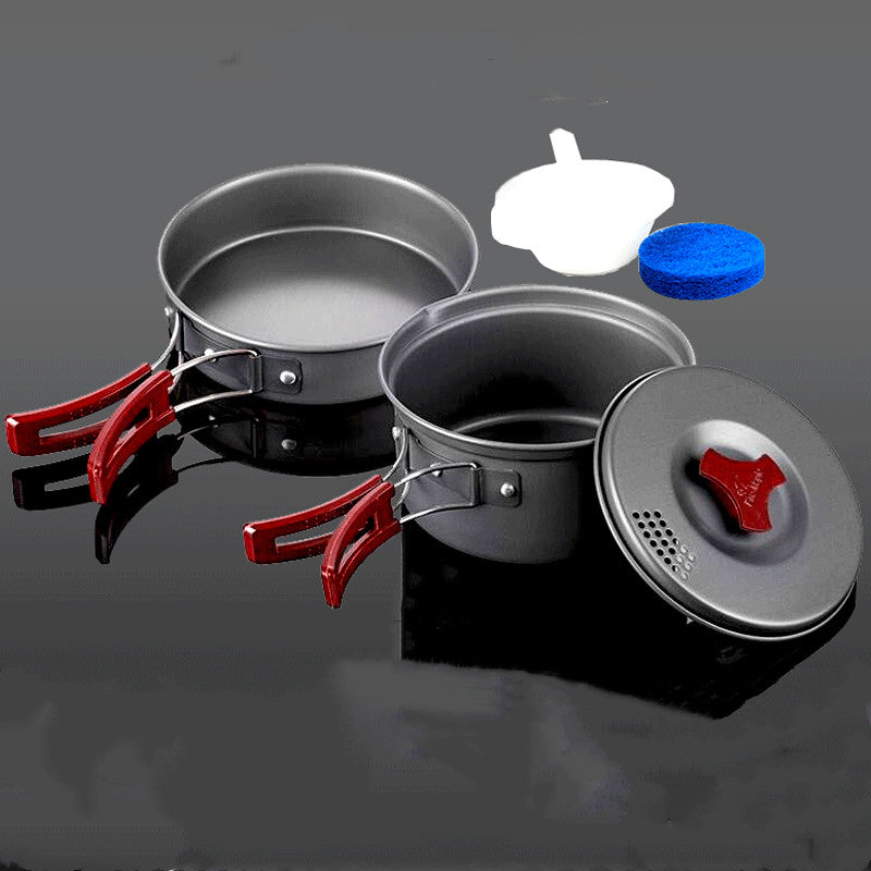 Camping cookware set camping pot set