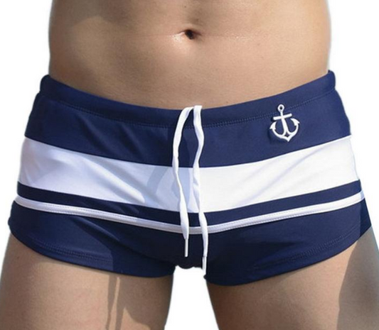 Men Ankerprint- Bade Shorts