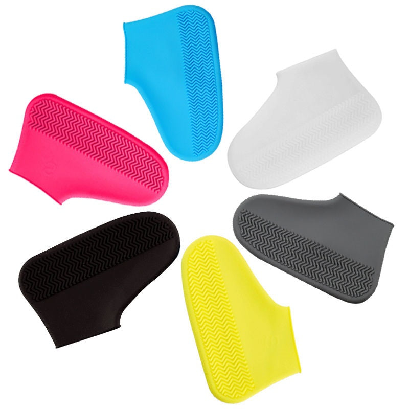 Women Men Silicone Shoe Cover Waterproof Rainproof Anti-slip Sleeve