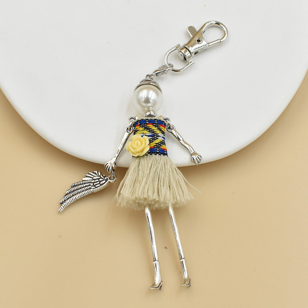 Key Chain Handmade Cartoon Character Handbag Pendant