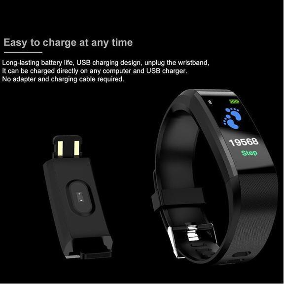 Smart Bracelet With Bluetooth Bracelet Heart Rate Monitor Watch Activity Fitness Tracker