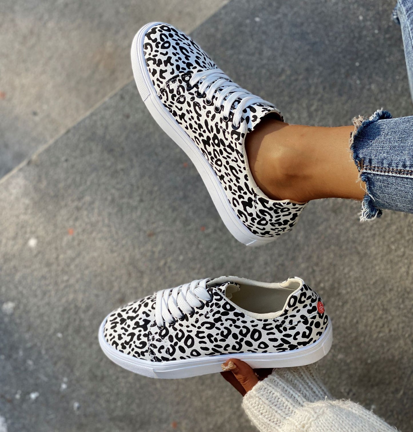 Women's Leopard Casual Canvas Shoes