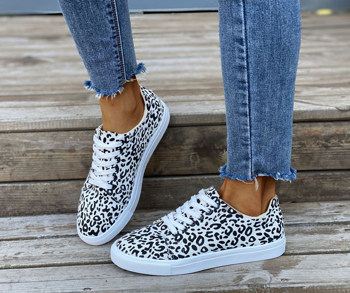 Women's Leopard Casual Canvas Shoes