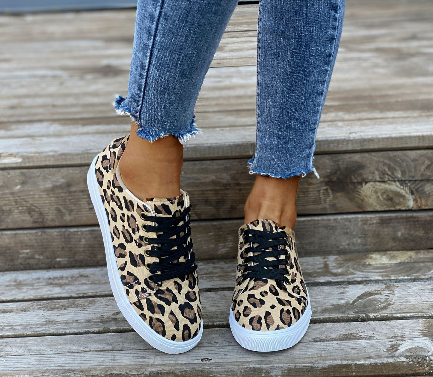 Women's Leopard Casual Canvas Shoes