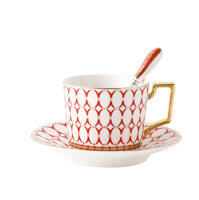 Porzellan Nordic Bone China Kaffee Set Gold Intarsien Porzellan Tee-Set Luxus Topf Tasse