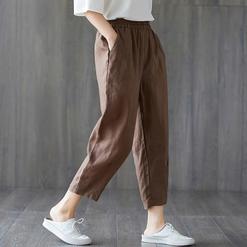 Männer Frühling Und Herbst Neue Cropped Hosen Frauen Casual Hosen