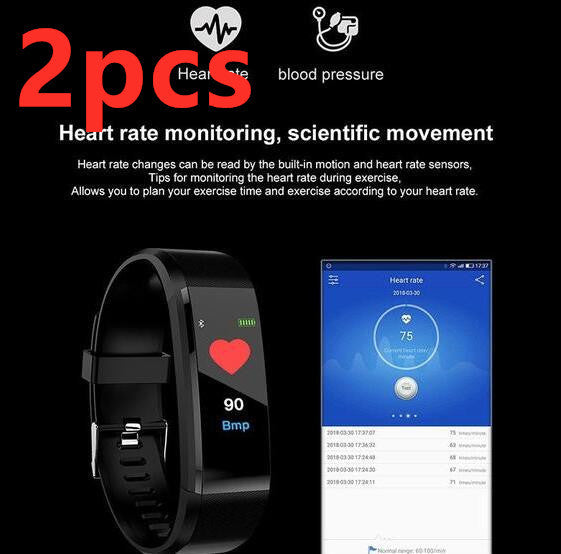 Smart Bracelet With Bluetooth Bracelet Heart Rate Monitor Watch Activity Fitness Tracker