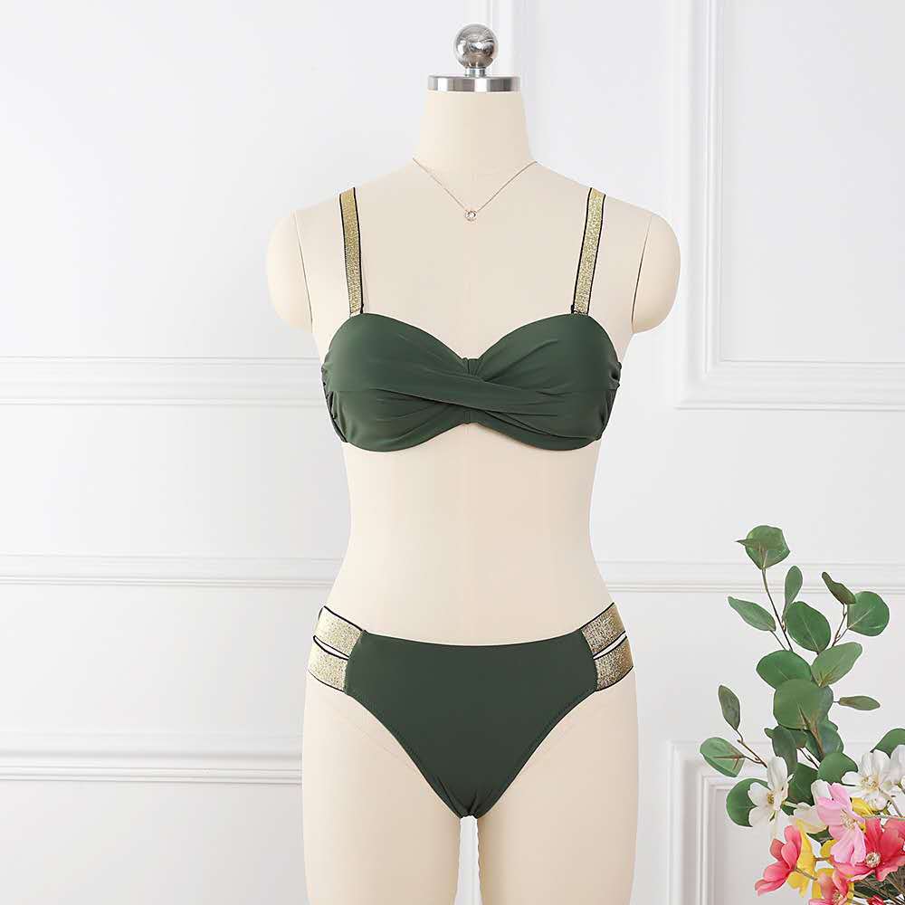 Women New Fashion Bikini-Set einfarbig Bademode