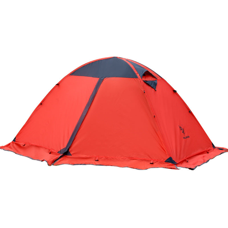 Camping double layer aluminum tent