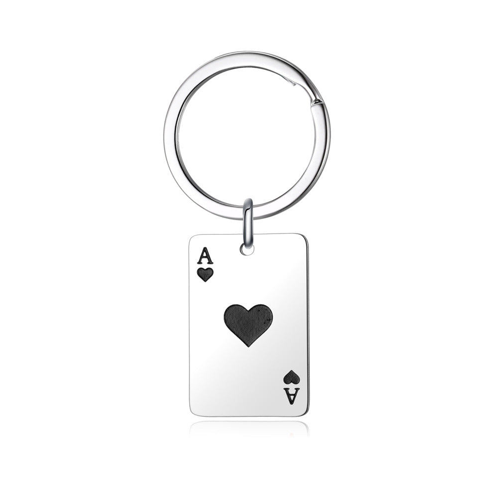 Schmuck Poker Keychain Necklace