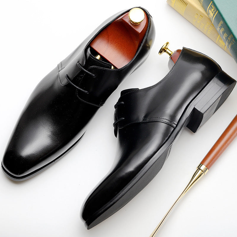 Men's Shoes Handmade Polished Color Business British