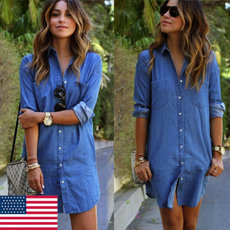 Women's Long sleeve Denim Shirt