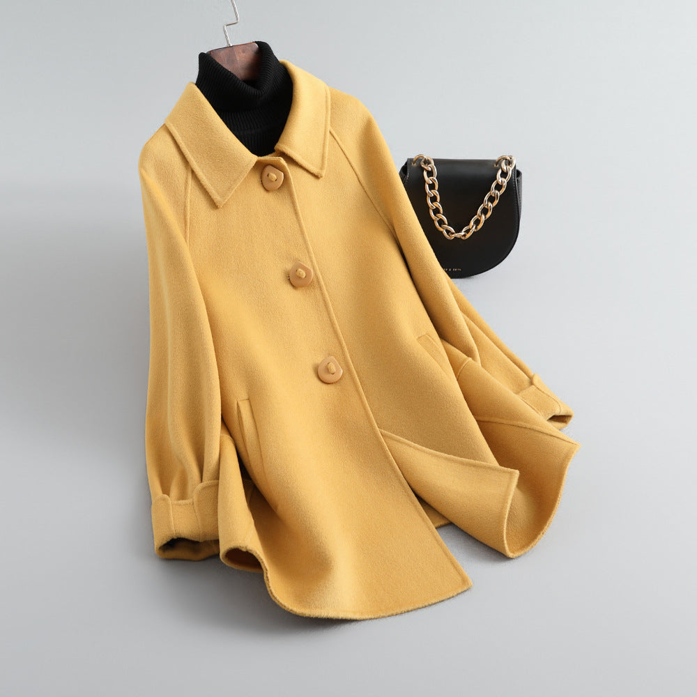 Women's Simple Double-sided Wool Overcoat