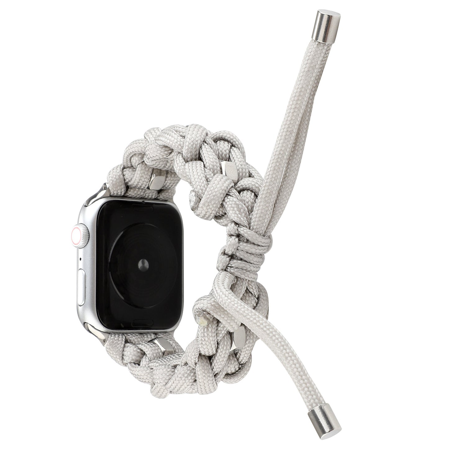 Smartwatch kompatibel mit Apple, geflochtenes Outdoor-Schirmband