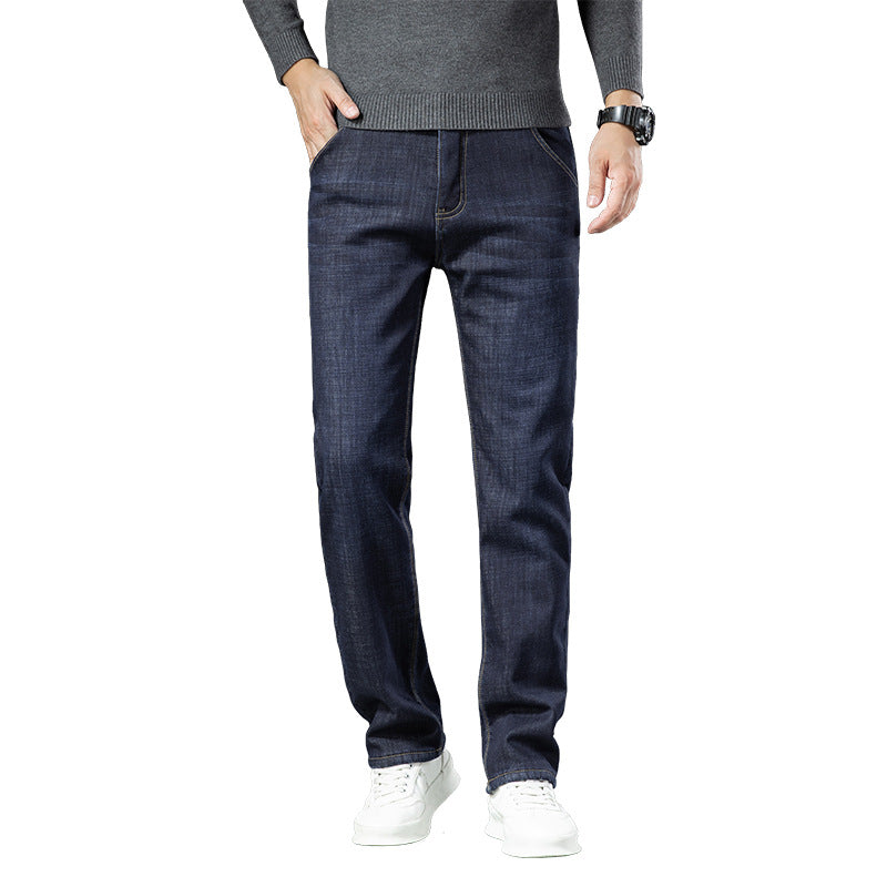 Men's Lambswool Fleece Padded Jeans Winter