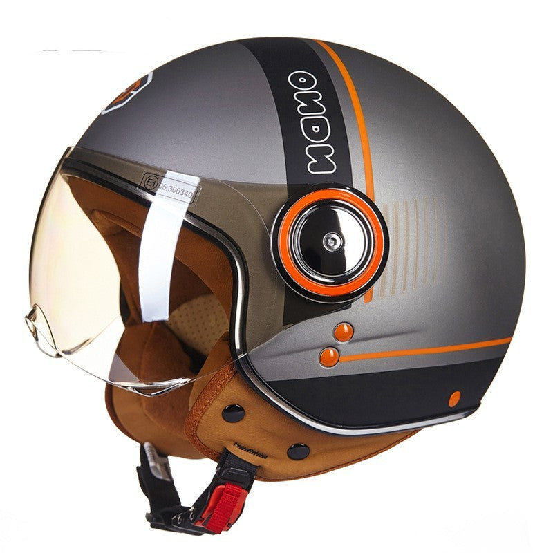 Electric scooter half helmet Lightweight, half-covered retro helmet