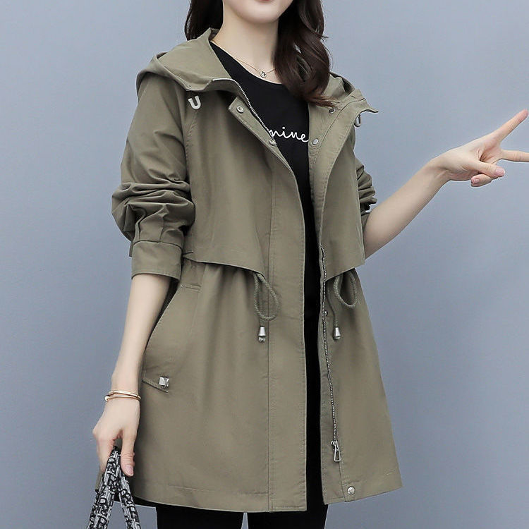 Women's casual fashion hooded jacket