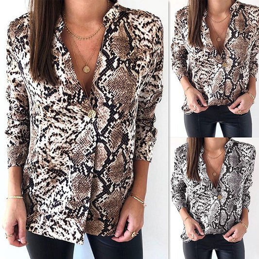 Women's Leopard Top Hemd