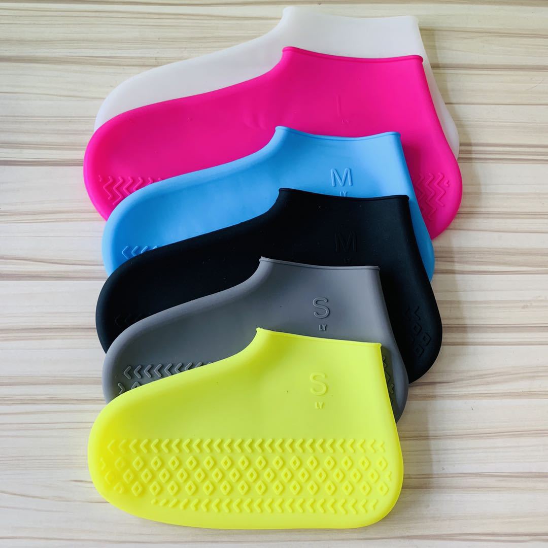 Women Men Silicone Shoe Cover Waterproof Rainproof Anti-slip Sleeve