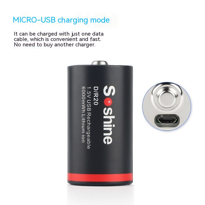 USB Akku Batterien Große Kapazität 1.5V 6000mWh (4000mAh) Konstante Spannung (DC)