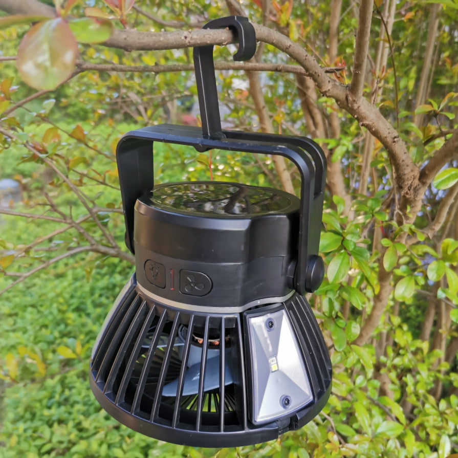 Camping solar light and fan