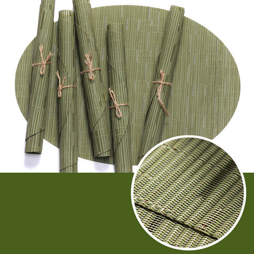 Bamboo pattern western placemat