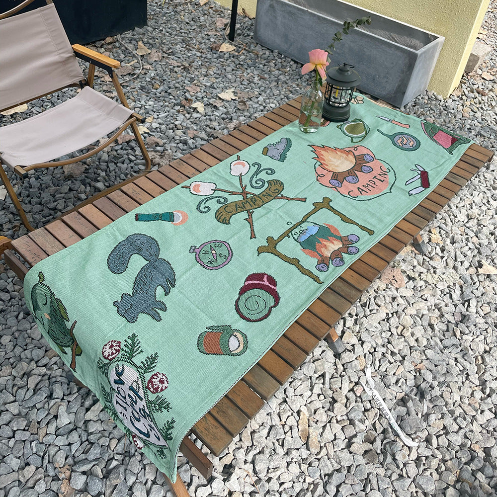 Camping Tisch Tuch Gewebte Decke Polyester Baumwolle