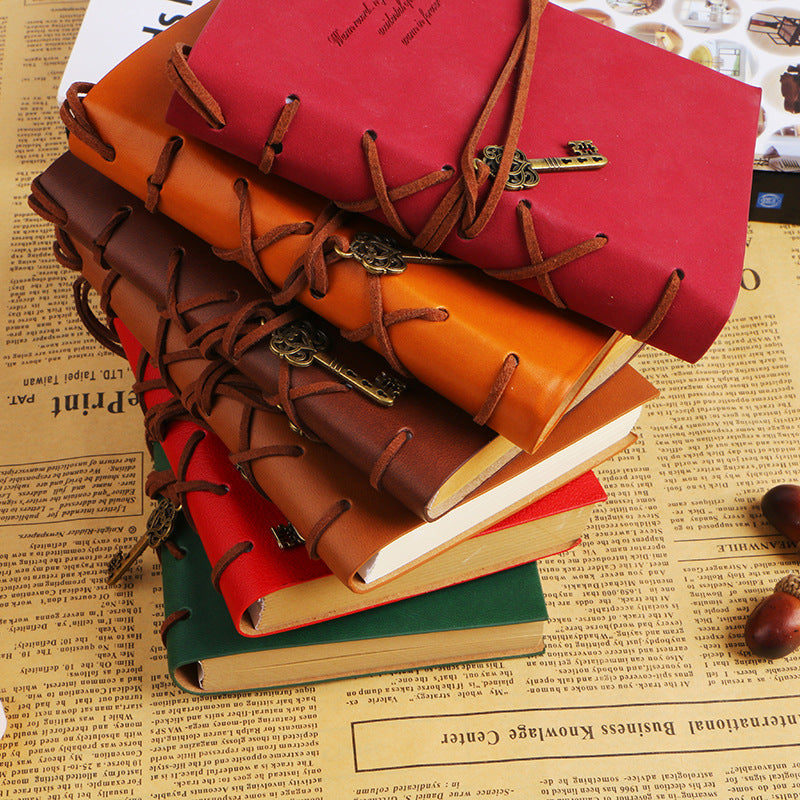 Office- Creative Stationery Retro Bandage Faux Leather Handbook Diary