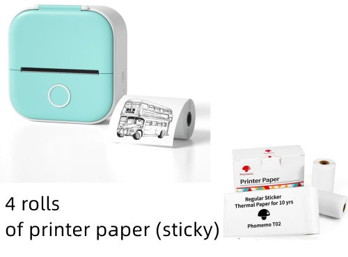 Portable Mini Thermal Label Printer, Home Photo Printer, Wrong Question Students Printer, Bluetooth Mini Label Printer,