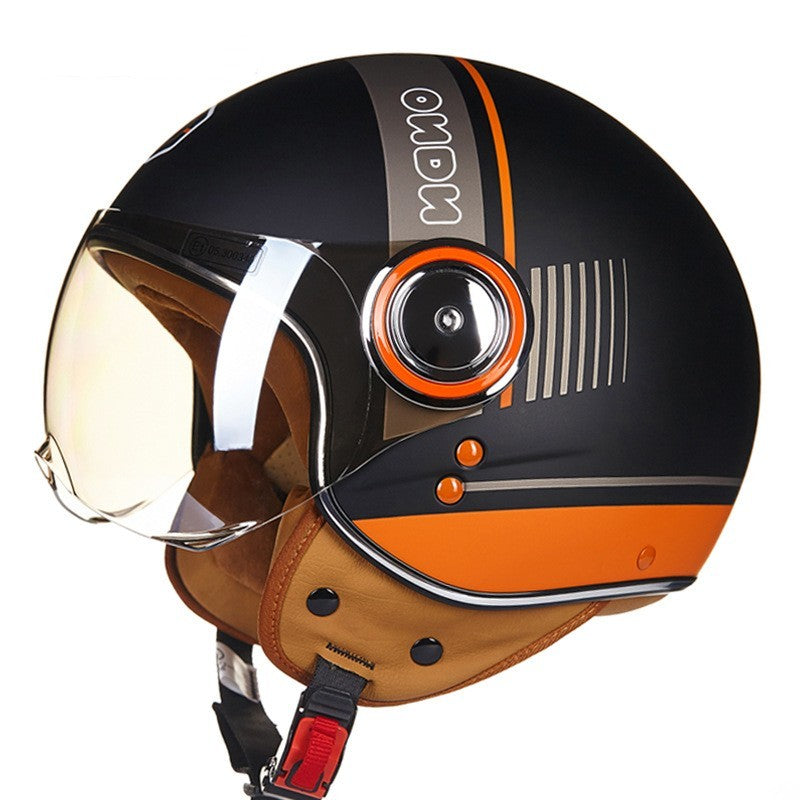 Electric scooter half helmet Lightweight, half-covered retro helmet