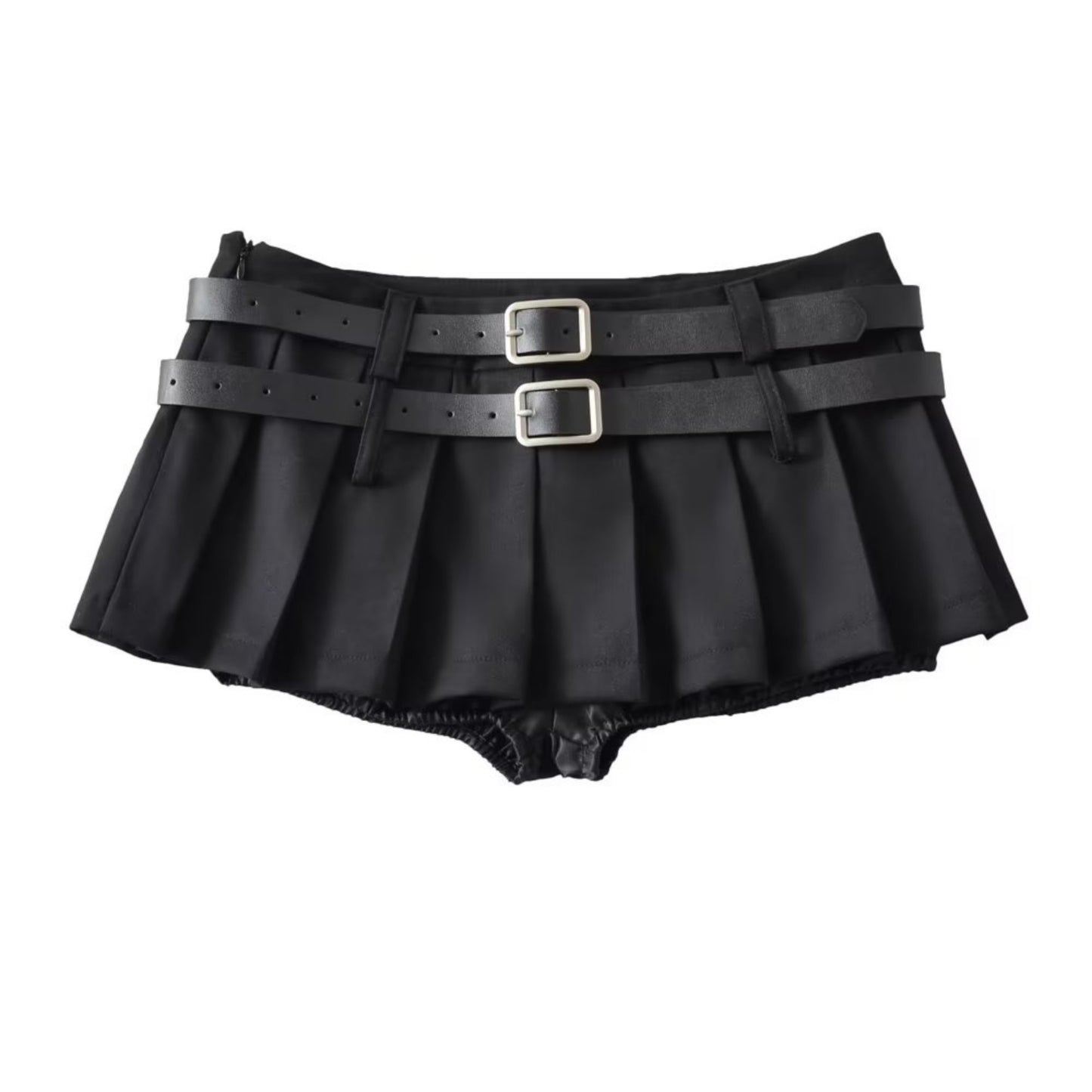 Women's skirt short and sexi with two belts