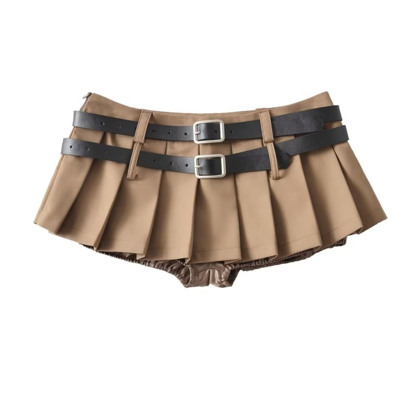 Women's skirt short and sexi with two belts