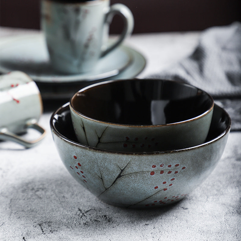 Handbemalte, kreative, im Ofen gebackene Retro-Kaffeetasse aus Porzellan