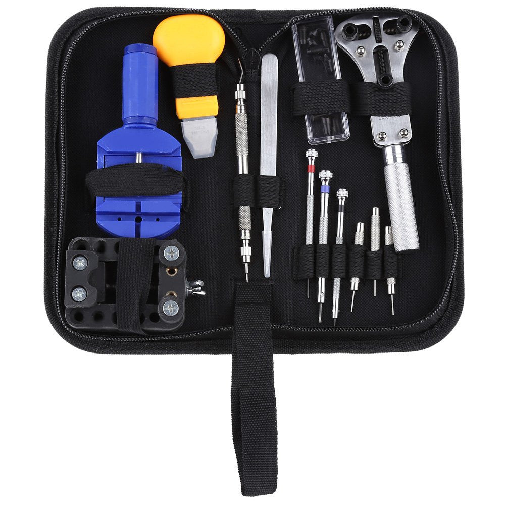 A 13-piece watchmaker tool kit, repair, battery change, armband, lengthen, shorten budding original makers, hobby