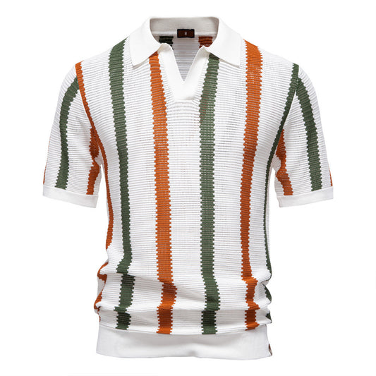 Atmungsaktives Poloshirt mit Hohlsaum für Herren