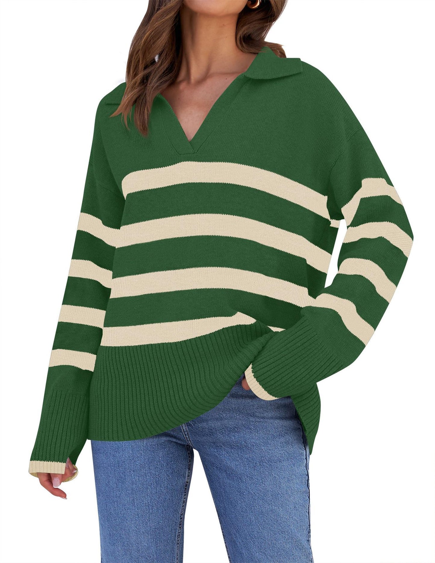 Women's Basic Loose Long Sleeve Autumn And Winter Sweater