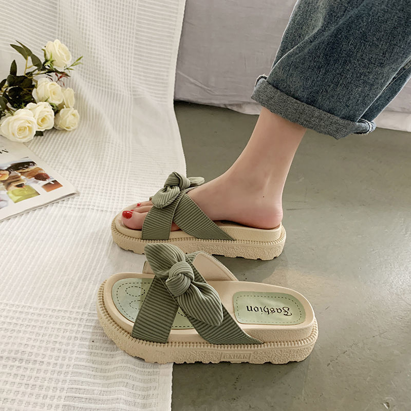 Women Two Wear Flat Platform Sandals