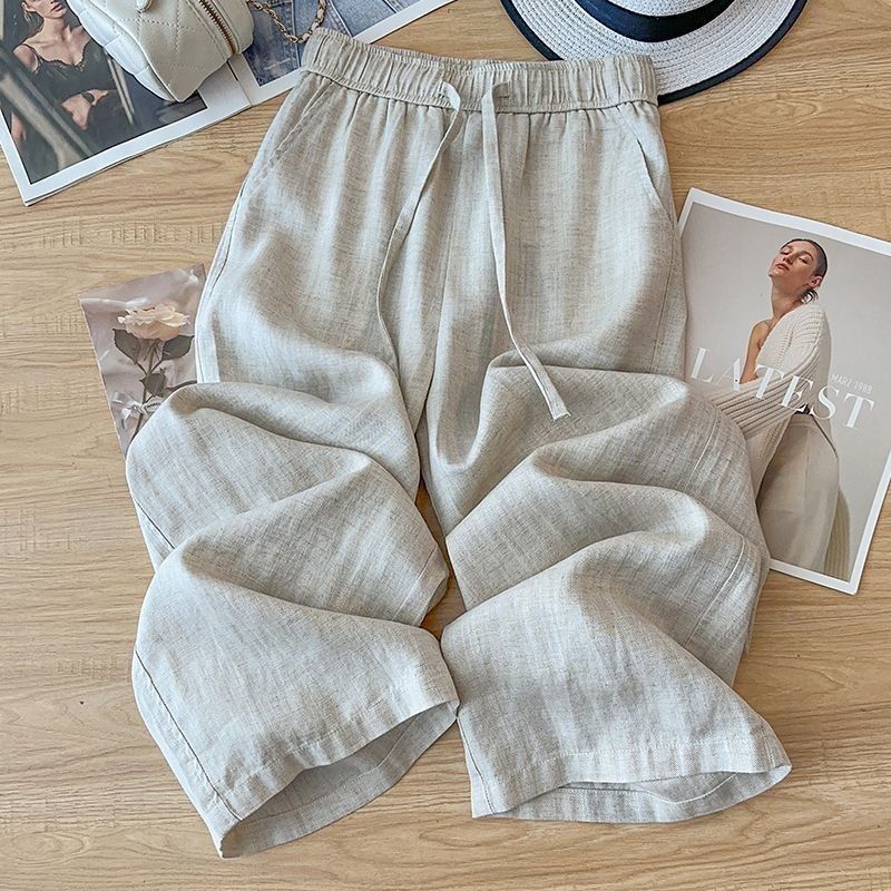 Hochtaillierte, trendige Hose aus Spandex