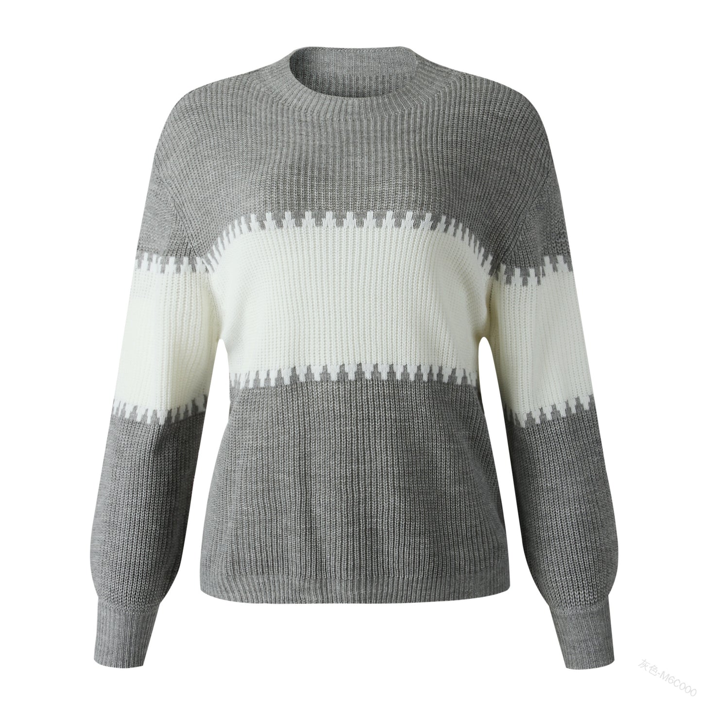 Women Urban-Style gestreifter Strickpullover Modisch und Lässig